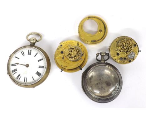 Fusee verge pocket watch, signed J Anderton, Liverpool, no. 9768, with pierced and engraved balance cock, Bosley type regulat