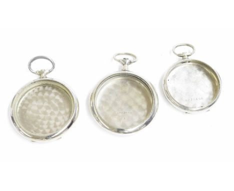 Three Omega pocket watch cases