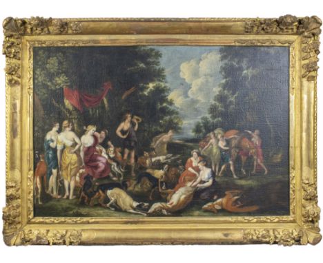 17th century copy after Jan Brueghel and Peter Paul Rubens, oil on canvas Diana's rest after the hunt17e eeuws kopie naar Jan