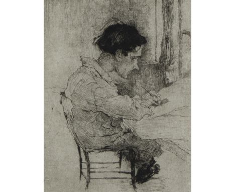Jules De Bruycker (1870-1945), etching ‘Le Retoucheur’ (1926), numbered 24/30, signed in pencilJules De Bruycker (1870-1945),
