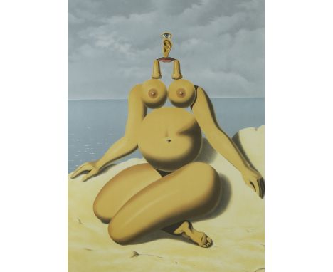 René MAGRITTE (1898-1967), color lithograph ‘La race blanche’, signed in the plate with justification de tirage (verso), numb