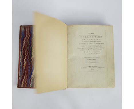 Book 'Collection de Costumes de tous les ordres monastiques suppressed à différentes époques dans la ci-devant Belgique' rare