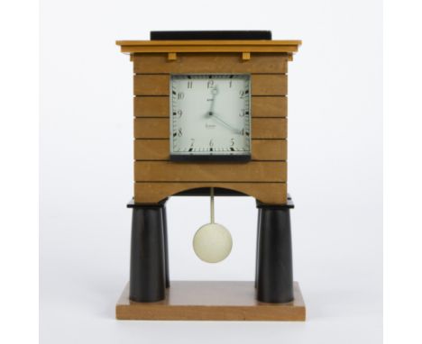 Table clock, designed by American architect and designer Michael GRAVES (1934-2015) in 1986 and produced by Alessi in Italy i
