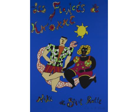Niki DE SAINT-PHALLE (1930-2002), colour silkscreen ‘Les fiancés de Knokke’ (1992), signedNiki DE SAINT-PHALLE (1930-2002), k