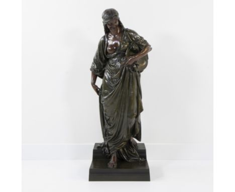 Henry Étienne DUMAIGE (1830-1888), large bronze sculpture ‘Judith with sword and bowl’, signedHenry Étienne DUMAIGE (1830-188