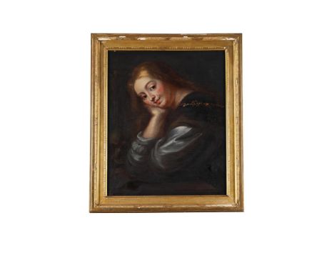 FOLLOWER OF RUBENS MARY MAGDALENE Oil on canvas 65 x 53cm (25½ x 20¾ in.)Please note measurements do not include the frame un