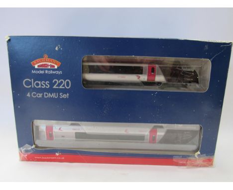 A boxed Bachmann Branch-Line 00 gauge 32-603 Class 220 Cross Country four car DMU set, box torn 