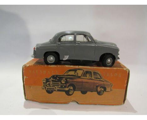 A boxed Victory Industries 1/18 scale Vauxhall Velox battery operated plastic model car 