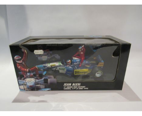 A Minichamps 1:18 scale Jean Alesi 1st Grand Prix  Victory diecast Formula One car 
