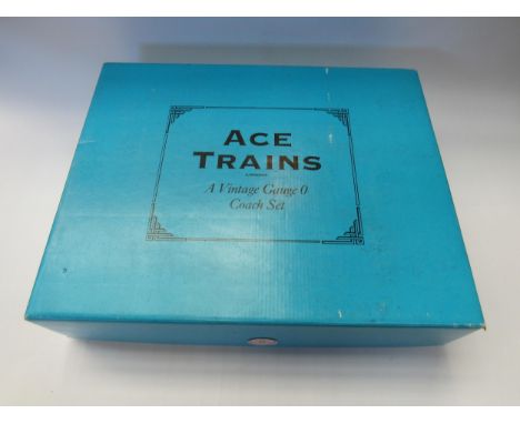 An Ace Trains boxed set of three 0 gauge model railway coaches, reference C/I BR 