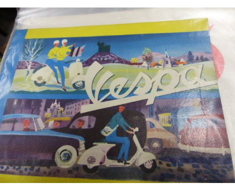 AN INTERESTING COLLECTION OF 1950'S AND 60'S VESPA ADVERTISING CATALOGUES, SCOOTER CLUB AND RALLY PAMPHLETS AND RELATED EPHEM