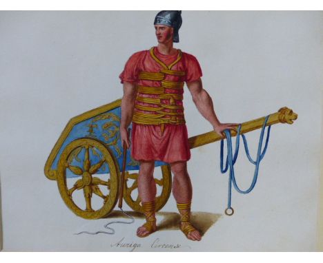 AN INTERESTING COLLECTION OF 19th.C.WATERCOLOUR PORTRAIT STUDIES DEPICTING VARIOUS ETHNOGRAPHIC, TRIBAL AND COSTUMED FIGURES,