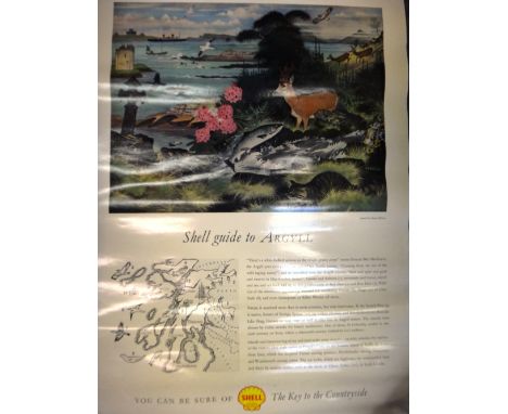 A collection of vintage 'Shell - The Key to the Countryside' posters, comprising; a set of twelve Shell Nature Studies (Janua