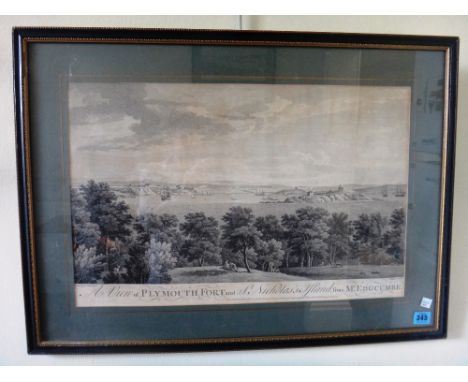 After George Lambert and Samuel Scott, A set of five views of Plymouth and Mount Edgcombe; A View of Plymouth Fort and St Nic