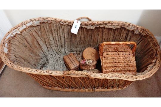 vintage wicker moses basket