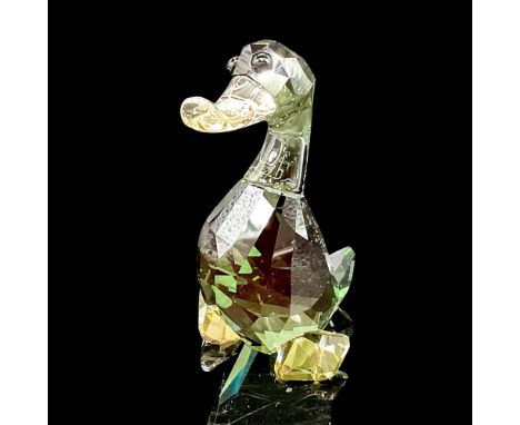 Part of the Lovlots City Park Collection. Adorable figural created in green crystal with amber crystal bill and feet. Black r