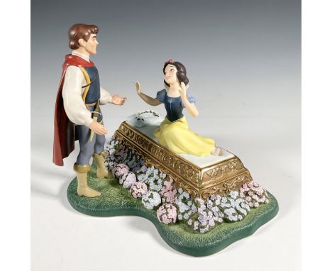 This limited-edition sculpture, named A Kiss Brings Love Anew, is made of porcelain and depicts Snow White awoken by Prince C