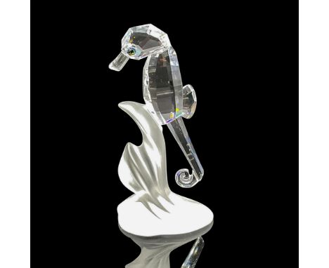 Part of the Aquatic Worlds series. Clear faceted crystal attached to satin finished crystal. Eyes are aqua crystal. Swarovski