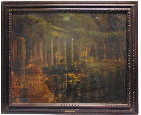 SECOND WORLD WAR - A FRENCH OIL ON CANVAS, 'REVERIE PARC MONCEAU PAR J. JANNEL' the reverse bearing a stamped German eagle de