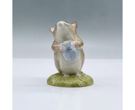 Glossy porcelain Timmy Willie Fetching Milk figurine. Features a mouse holding a pitcher of milk. Beswick, Royal Doulton and 