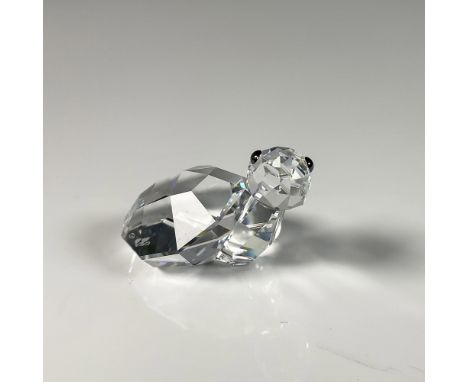 Adorable clear crystal Lovlot turtle named Winwin featuring black eyes. This figure represents speed, freshness and future. S