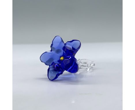 Adorable blue flower with bright yellow center and crystal clear stem. This item has its original box. SCS membership renewal