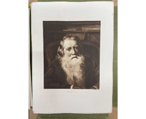 A portfolio of 91 prints by J. M. W. Turner - a duplicate set of prints from Turner and Ruskin - An exposition of the work of