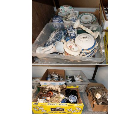 Various Decorative Household Ceramics, including Collingwood 1920s porcelain tea service, various silver plated items, Japane
