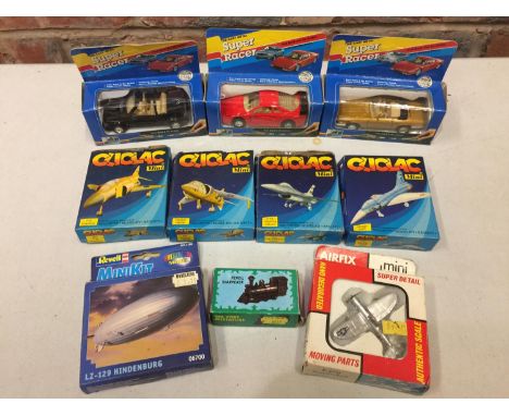 VARIOUS BOXED MODEL PLANES AND CARS 