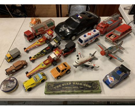 SEVENTEEN TIN PLATE AND OTHER MODEL VEHICLES 