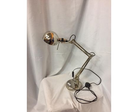 A VINTAGE CHROME ANGLE POISE LAMP 