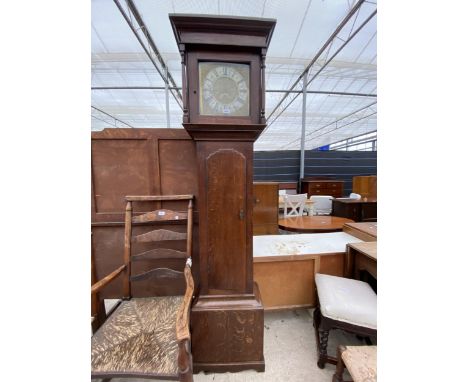 A 19TH CENTURY OAK 30 HOUR LONGCASE CLOCK BY RICHARD JEBB 