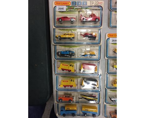 SEVEN BOXED MATCHBOX 900 TWO PACK SETS OF MODEL VEHICLES 