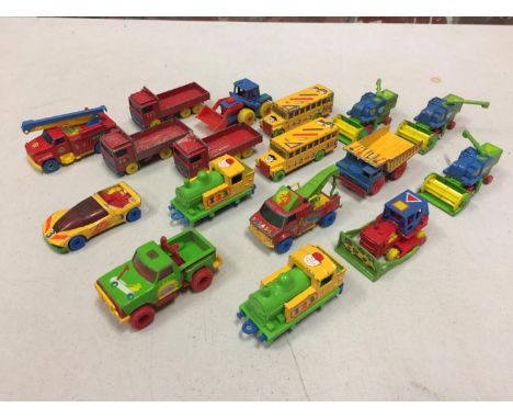 SEVENTEEN DIECAST 'MY FIRST MATCH BOX' MODEL VEHICLES 