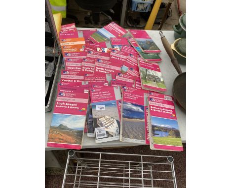 A COLLECTION OF OVER FORTY ORDNANCE SURVEY MAPS 