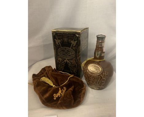 A BOXED ROYAL SALUTE 21 YEARS OLD BLENDED SCOTCH WHISKY, CHIVAS BROTHERS LTD. ABERDEEN SCOTLAND FOUNDED 1801, 70% PROOF, 75.7