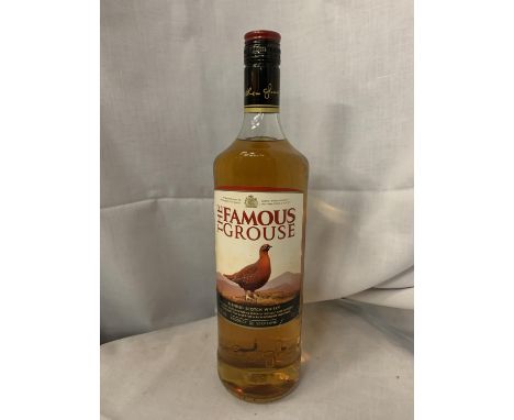 A BOTTLE OF  'THE FAMOUS GROUSE' BLENDED SCOTCH WHISKY 40% VOL, 1 LITRE 