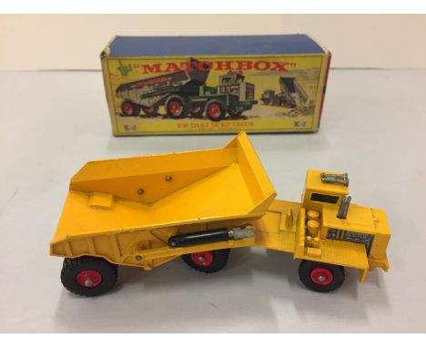 A BOXED MATCHBOX K W DART DUMP TRUCK K2 