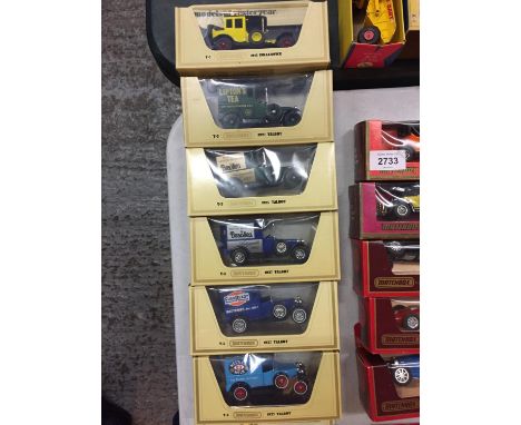 SIX BOXED MATCHBOX MODELS OF YESTERYEAR MODEL VEHICLES 