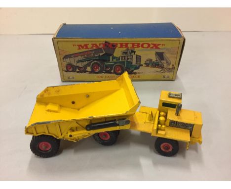 A BOXED MATCHBOX K W DART DUMP TRUCK K2 