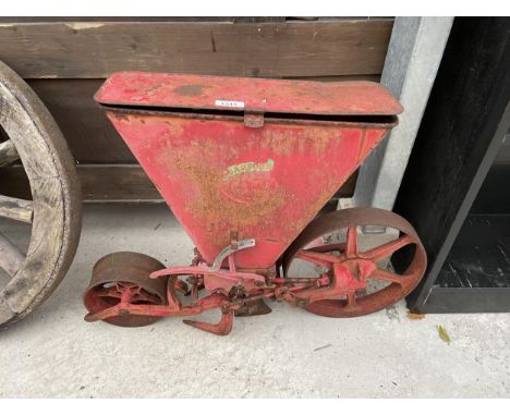 A VINTAGE BARFORD AGRICULTURAL SEED HOPPER 