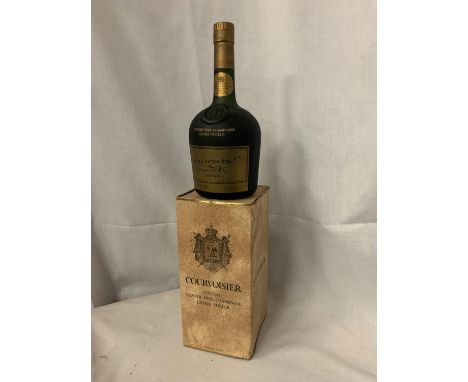 A BOXED COURVOISIER COGNAC GRANDE FINE CHAMPAGNE EXTRA VIEILLE 70% PROOF 24 FL OZ 