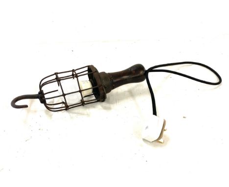 Vintage mechanics lamp possibly 1930's New keystone guard 