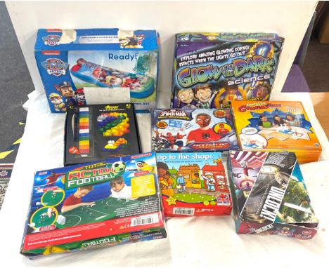 Selection of new in boxes assorted kids toys to include a Space hopper, Ready bed, puzzles etc 