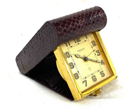 Jaeger Le Coultre travelling alarm clock, untested 