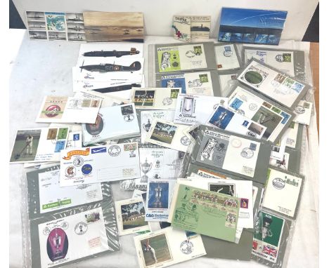 Large selection of first day covers, sports scenes etc 