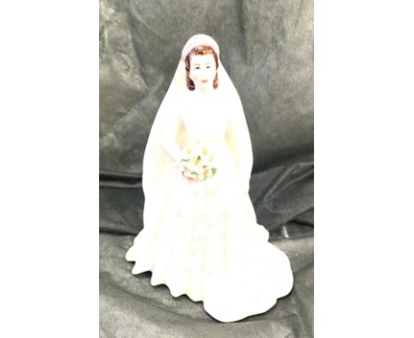 Boxed Royal Worcester Her Majesty Queen Elizebeth 2nd figure 