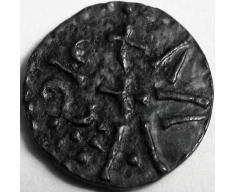 Anglo Saxon, Kings of Northumbria, AETHELRED 11 [841-50] STYCA. +EDILRED RE, 5 pellets in centre; rev. +VVLF:.SIC, cross in c