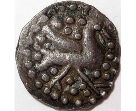 Anglo Saxon SCEAT [c.710-60]. Series Q / R mule – previously UNRECORDED type. bird right in field of pellets, rev. standard. 