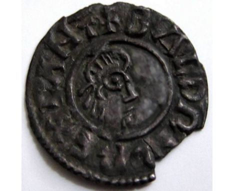 Anglo Saxon, Kings of Kent, BALDRED [823-5] PENNY. Portrait type – Canterbury mint – moneyer – Tidbearht. 1.12g. +BALDRED REX